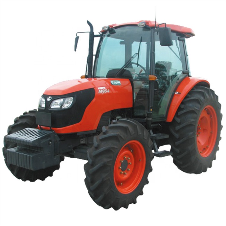 Дешевая сельскохозяйственная техника 4 колеса 96hp дизельный трактор Kubota 954 для продажи