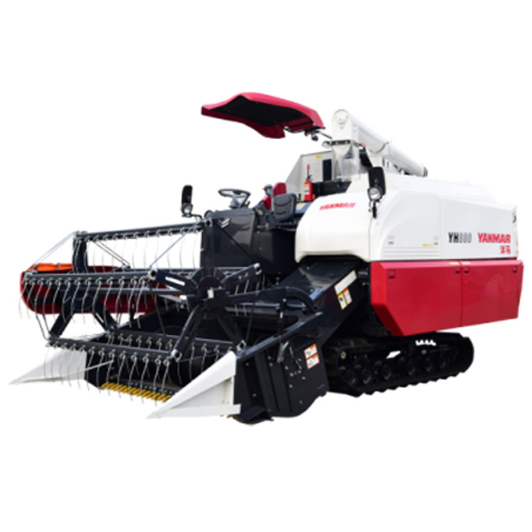 Cosechadora de trigo YH880 Máquina cosechadora de arroz Crawler en Japón